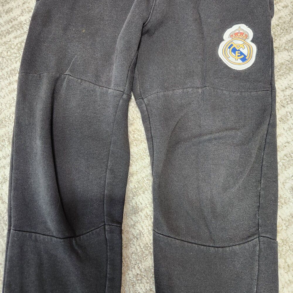 Real Madrid youth black sweatpant joggers black size M - Picture 7 of 12